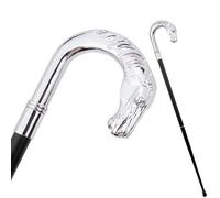 Canne de Marche/randonnée Cheval Blanc, Bâton Décoratif pour Cosplay, Antidérapant pour Hommes et Femmes, Soirées à Thème 93 Cm