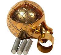 Canne de marche victorienne en bois avec poignée en laiton