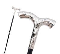 Canne de Marche Viking Mjolnir - Aide À la Mobilité Inspirée du Marteau du Dieu Nordique Thor Support Robuste et Unique pour Les Guerriers Âgés