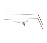 Canne de radiesthésie en cuivre 99.9 psychique et divination 99,9 cuivre facile à transporter et à guider la prise de décision à tout moment Soul Consultation Hunting (A)