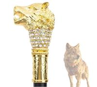 Canne D'entraînement Double en Alliage D'aluminium de 90cm, Béquille Diamond Wolf King pour Randonnée, Trekking et Cosplay d'halloween