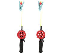 Canne et Moulinet Combo, 2 pièces Canne à pêche, Canne à pêche au Crabe, 13.3in Portable pour la pêche sur Glace Enfants pêche,