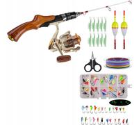 Canne et moulinet pour la peche sur glace kit de peche