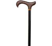 Canne extensible en aluminium avec poignée en bois noir