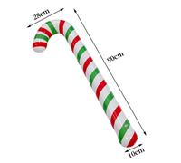 Canne Gonflable Colorée De Noël,1 Pièce,Jouets En Pvc Épais,Décorations De Noël En Plein Air,Jouets De Noël Du Nouvel An,Vacances - Type C