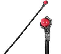 Canne gothique Halloween Accessoires de costume vampire Sceptre de pharaon Accessoires de costume Baguette de sorcière Canne pour enfants pour Halloween Des bonbons ou un sort Cosplay Dress Up Party