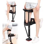 Canne mains libres. Déambulateur télescopique à une jambe réglable en hauteur, béquilles antidérapantes réglables en hauteur for blessure ou fracture de la cheville