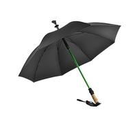 Canne Parapluie Parasol Trekking Poteau Parapluie Bâtons de Marche Parapluie Bâtons de Marche Béquille Parapluie pour Hommes Femmes Rue Été Pêche, Noir