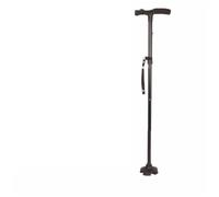 Canne pliante avec lumière LED, canne de marche antidérapante réglable | Pliable for le voyage, hauteur adaptée à 5'2"-6'1", base antidérapante for carrelage ou trottoir(Magic Cane 01)