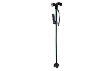 Canne pliante avec lumière LED, canne de marche antidérapante réglable | Pliable for le voyage, hauteur adaptée à 5'2"-6'1", base antidérapante for carrelage ou trottoir(Magic Cane 02)