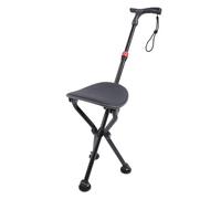 Canne Pliante, Canne de Marche Pliable Légère avec Siège, Canne à Trépied Portable Antidérapante, Canne de Marche, Tabouret de Chaise de Voyage pour Hommes âgés, Femmes Handicapées