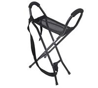 Canne Pliante, Canne de Marche Pliable Noire avec siège, Canne humanisée Portable avec Tabouret, siège de Canne Pliable antidérapant et résistant à l'usure pour Les Personnes âgées