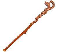 canne pour personnes âgées, Canne de marche décorative en forme tête dragon, bâton bois sculpté for homme, for maintenir l'équilibre(94Cm(Use Height 181 182Cm))