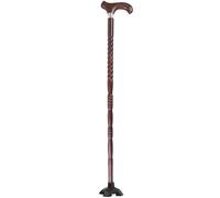 canne pour personnes âgées, Canne de marche ronde en bois wengé, fabriquée à la main, poignée Omic(B,85Cm(Use Height 156 165Cm))