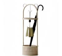 Canne Ronde en métal, 28 x 80 cm, démontable et assemblable, pour Faire sécher Un Parapluie. Convient pour l'entrée, la Maison ou Le Bureau (Noir).