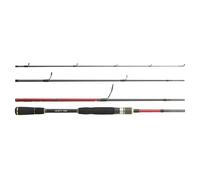 Canne spinning Hearty Rise Red shadow Travel 6-30g Noir 2,03 m