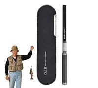 Canne télescopique - canne de poche 2,1 m | Tige de truite portable à charbon | Mini canne à main | Équipement de à mouche | Olaio de pour trolling, jigging, pesc