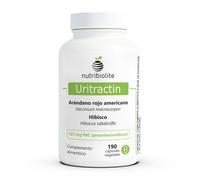 Canneberge gelules (Cranberry) avec Hibiscus - Bien-être des voies urinaires - Standardisé en proanthocyanidines PAC - 190 gélules véganes. Sans additifs - + 6 mois | Uritractin Nutribiolite