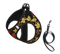 Canneberge Traditionnelle Russe,Harnais pour Animaux de Compagnie, Harnais réfléchissant réglable pour Chien,M
