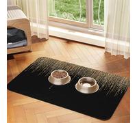 Canneberge Traditionnelle Russe,Tapis d'alimentation imperméable pour Animaux de Compagnie, Sets de Table pour Chats et Chiens pour la Nourriture et l'eau, Tapis de Nourriture en Cuir PU,40x60cm