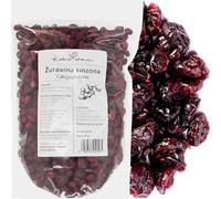 Canneberges Séchées Entières 1 kg - Fruits Rouges Naturels Moelleux & Sucrés - Collation Gourmande Riche en Fibres | KUCHNIA ZDROWIA