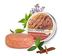 Cannelle Barre de Shampoo, Shampoo Solide pour la Croissance des Cheveux, Bâton de Shampoo Régénération, Shampoo Naturel pour Réparer les Cheveux Endommagés, Hommes & Femmes