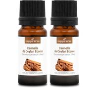 CANNELLE DE CEYLAN ÉCORCE BIO - 10mL - Huile Essentielle de Qualité Premium - 100% Pure, Naturelle, garantie ChromaCert® - Chémotypée & Intégrale (Lot de 2)