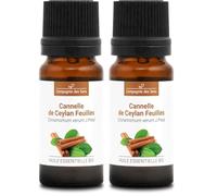 CANNELLE DE CEYLAN FEUILLES BIO - 10mL - Huile Essentielle de Qualité Premium - 100% Pure, Naturelle, garantie ChromaCert® - Chémotypée & Intégrale (Lot de 2)