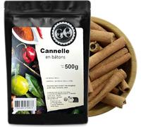 Cannelle en bâtons 500 g - LA PLANTIGO Un choix savoureux, Bâtons de Cannelle Entier Goût Intense, Cannelle Bâton Cuisine Décoration, 100% Naturel, cannelle délicatement séchée
