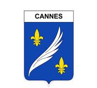 Cannes 06 ville Stickers blason autocollant adhésif - Taille : 8 cm