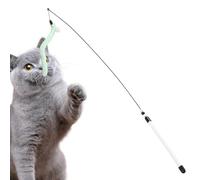 Cannes À Chat | 80 cm Jeu Interactif Réaliste | Teaser Aux Couleurs Vives - Pour L'Exercice À La Maison, L'Enrichissement Quotidien, Le Renforcement Des Liens, Le Jeu En Intérieur, Le Temps De