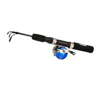 Cannes à pêche avec moulinet - Canne à pêche rétractable avec moulinet, matériel de voyage en fibre de carbone pour eau salée, eau douce, ruisseau, lac, rivage de mer