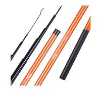 Cannes à Pêche Carpe Canne À Pêche Dur en Fiber De Carbone Portable Ultra Léger Télescopique Pôle Max Drag 5Kg Outils(Orange,4.5m)