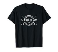 Cannes à pêche croisées vintage des îles Malouines T-Shirt