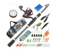 Cannes à Pêche Leurre en Carbone rétractable sous-Tige Rouet Ligne de pêche sous-appât engins combinés(2.1)