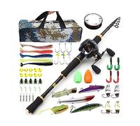 Cannes à Pêche Poignée de Pistolet rétrécit leurre Ensemble Roues Goutte d'eau appât Sac matériel pêche engins(Right Hand Drip Wheel,2.4m)