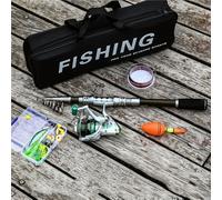 Cannes à Poisson, Ensemble de Cannes à pêche Spinning en Carbone, Manche Droit, Canne Luya for Lancer Longue Distance(2.1m)