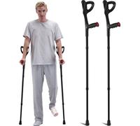 Cannes anglaises - Béquilles Aide à la marche 140-180 cm - Cannes légères et stables pour personnes à mobilité réduite - Design ergonomique et hauteur réglable