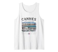 Cannes Côte d'Azur Croisette Côte d'Azur Drapeau France Débardeur