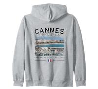 Cannes Côte d'Azur Croisette Côte d'Azur Drapeau France Sweat à Capuche
