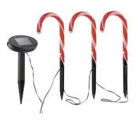 Cannes de sucre d'orge solaires à LED Multicolore