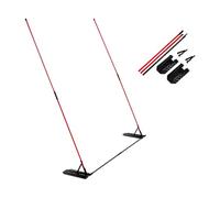 Cannes d'entraînement pour swing - Équipement d'aide à l'entraînement | C0llapsible Golf Sticks Alignment Rods | Golf Swing Training Aid | Équipement vert réglable pour golfeurs, hommes, papas