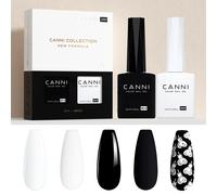 CANNI 9ml noir blanc HEMA TPO gratuit Gel vernis couleur haute qualité longue durée tremper néon UV lampe à LED durcissement Art Gel pour ongles Préparateur de peau