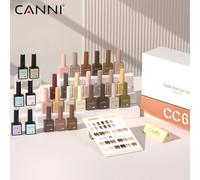 CANNI TPO/HEMA FREE Gel vernis à ongles ensemble 24 couleurs 9ml nu marron BaseTop UV LED tremper Gel Nail Art Kit manucure bricolage Salon 90189025 2pcs