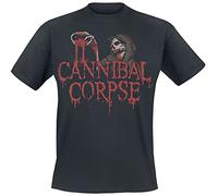 Cannibal Corpse Acid Blood Homme T-Shirt Manches Courtes Noir XL, 100% Coton, Regular/Coupe Standard