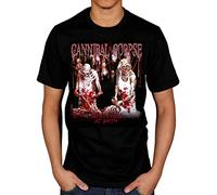 Cannibal Corpse Butchered at Birth T-Shirt Death Metal Band Tomb Skull Black XL