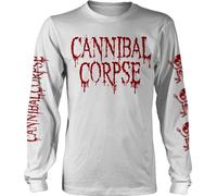 Cannibal Corpse - "Butchered At Birth" T-shirt unie homme/femme manches longues PH2472 (L) (Blanc)