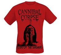Cannibal Corpse Code of Slashers Homme T-Shirt Manches Courtes Rouge