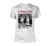 Cannibal Corpse - T-shirt Butchered at Birth White., Noir , XL