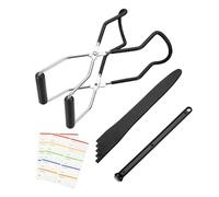 Canning Supplies - Kit d'outils 4 en 1 pour bocal de cuisine, pince anti-brûlure et entonnoir pour la mise en conserve | Conserve la gelée, la sauce, la tomate, les fruits, les légumes | Accessoires